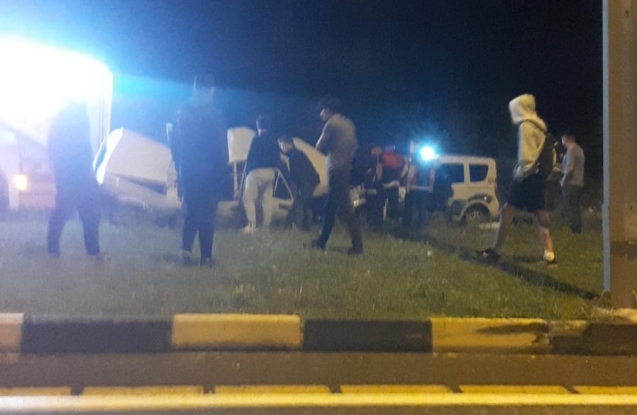 Direğe çarparak durabildi…