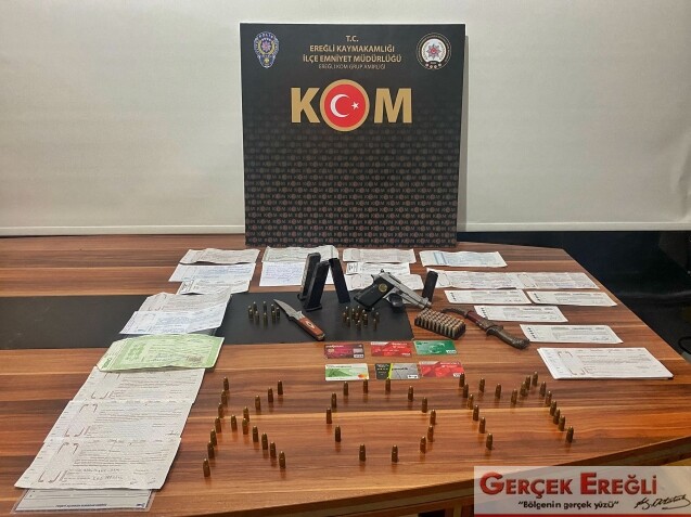 Ereğli’de tefeci operasyonu yapıldı…