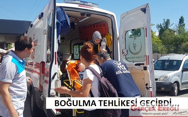 Boğulma tehlikesi geçirdi…
