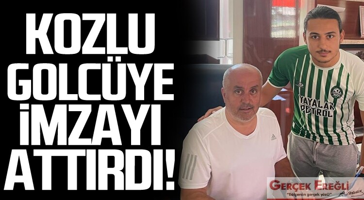 Kozlu golcüye imza attırdı.