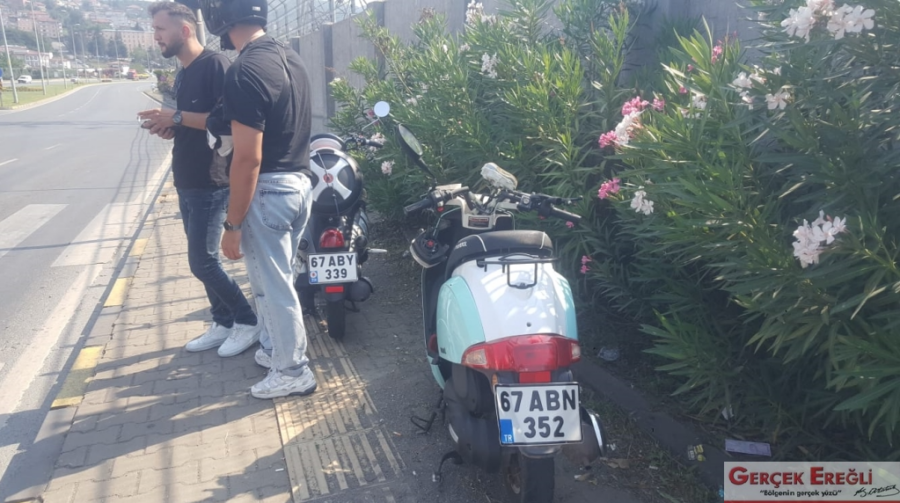 Kışla Mahallesi’nde motor kazası…