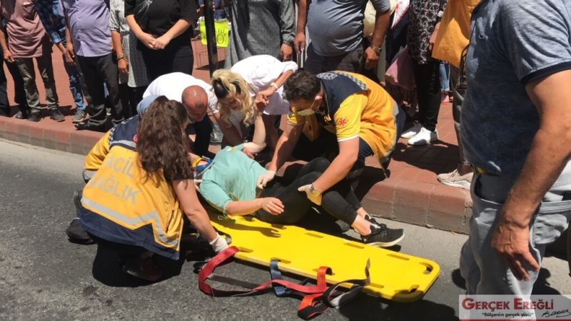 Otomobil yayaya çarptı…