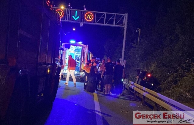 Araç takla attı…