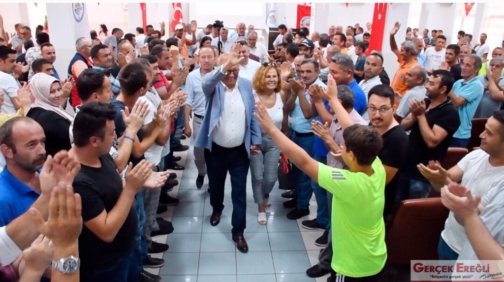 Belediye işçisi bayram etti…