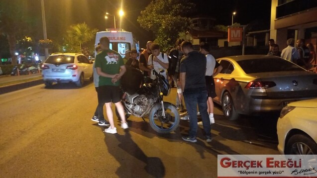 Bu sefer 2 motosiklet çarpıştı…