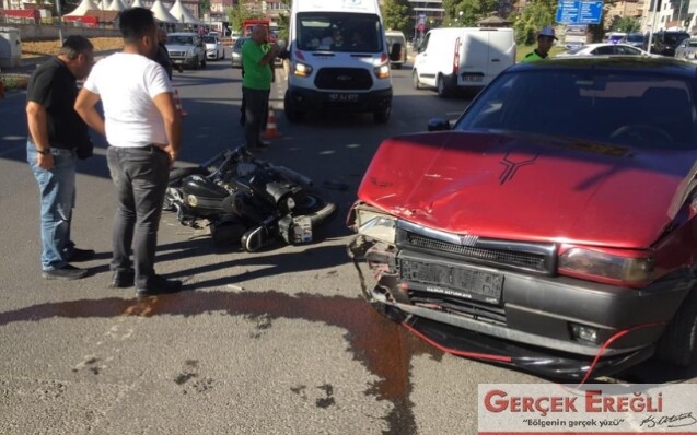 Ambulans ile hastaneye kaldırıldı…