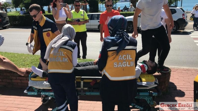 ATV ile çarpıştı…