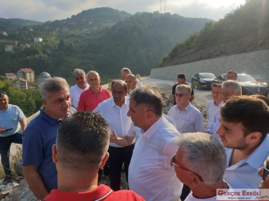 Çalışmaları yerinde inceledi…