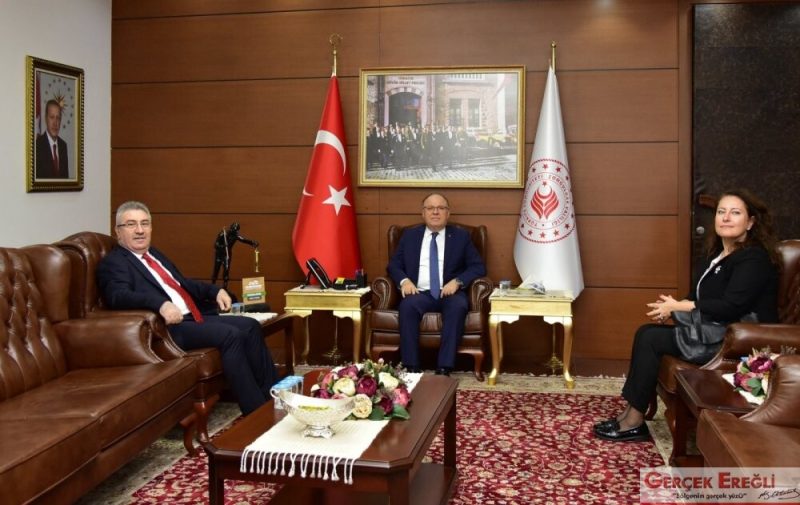 Peker, Vali Tutulmaz’ı ziyaret etti…