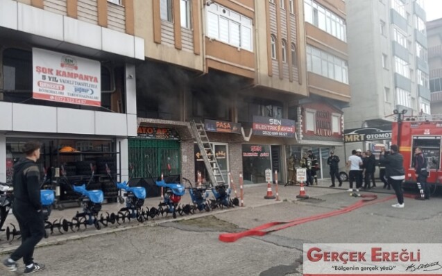 İş yerinde yangın çıktı…