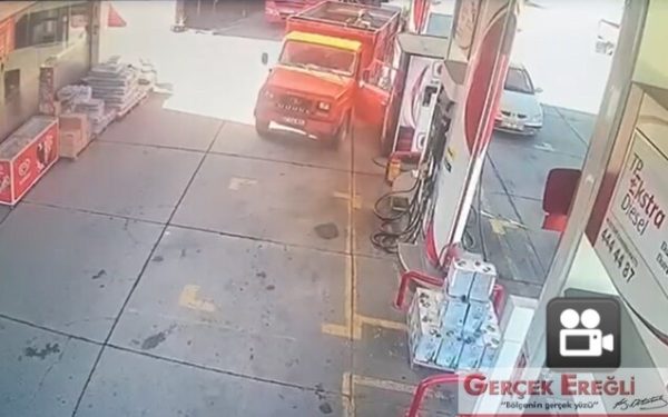 O anlar güvenlik kamerasına yansıdı…