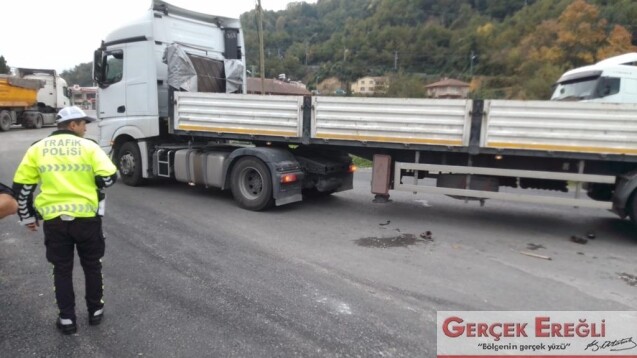 Tırın altında kaldı…