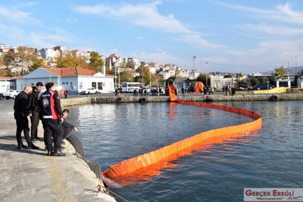 Deniz kirliliği tatbikatı yapıldı…