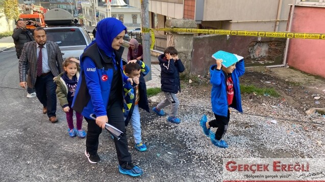 Deprem tatbikatı…