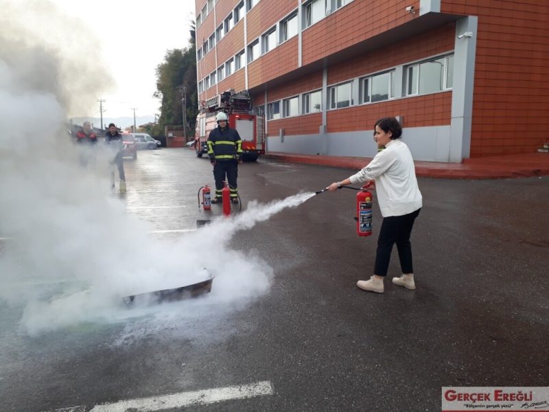 Emniyet Müdürlüğünde tatbikat…