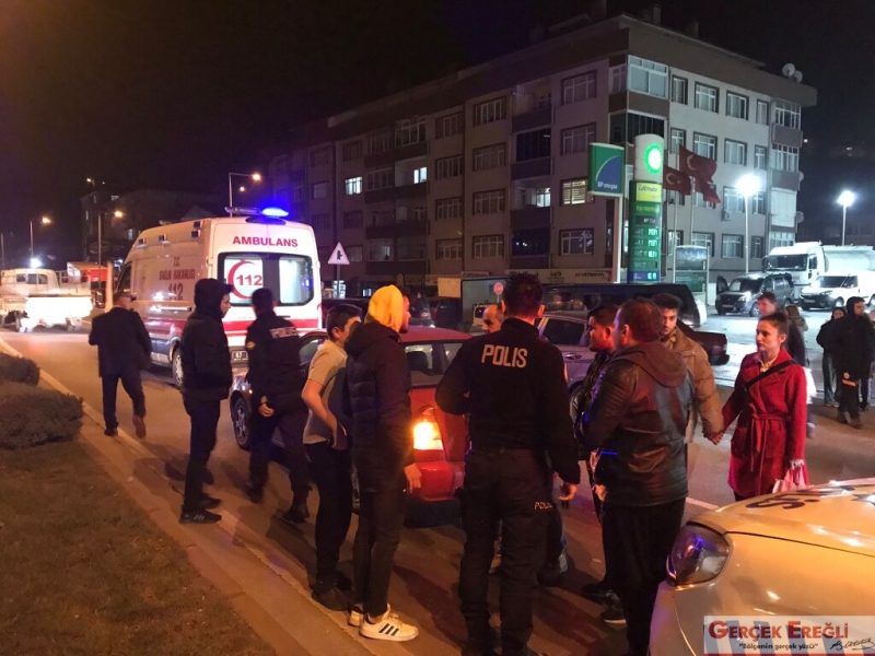 Yaşlı kadına çarptı…