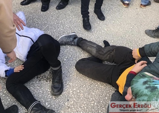 Hem kendisi hem de arkasındaki yaralandı…