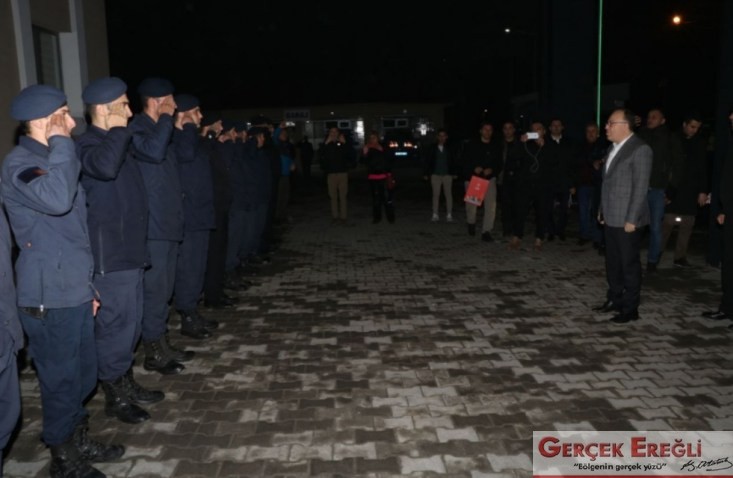 Görevdeki personellerin yeni yılını kutladılar…