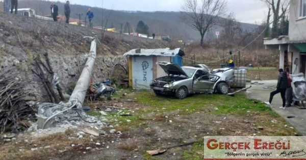 Takla atarak evin bahçesine uçtu…