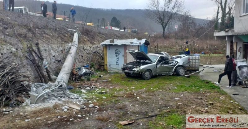 Takla atarak evin bahçesine uçtu…