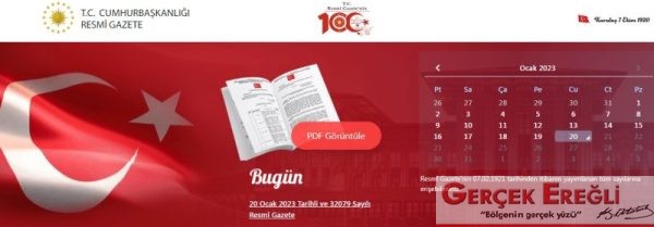 Karar Resmi Gazete’de Yayınlandı…