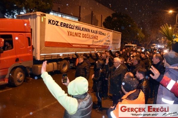 Ereğli halkı tek yürek…