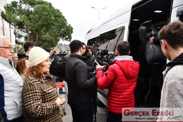 Gençler yardım için yola çıktılar…