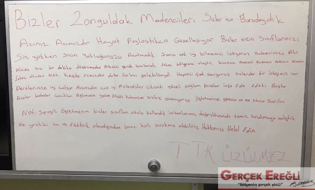 Öğrencilere not bıraktılar…