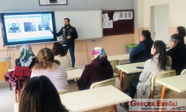 Velilere ve öğretmenlere Narkorehber eğitimi…