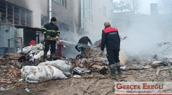 Fabrikada yangın çıktı…