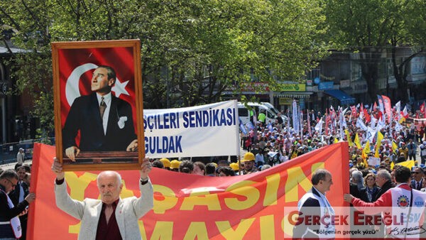İşçilerden 1 Mayıs yürüyüşü…