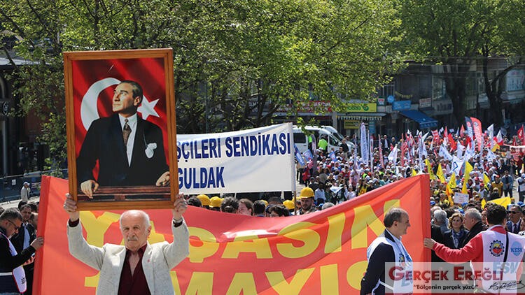 İşçilerden 1 Mayıs yürüyüşü…