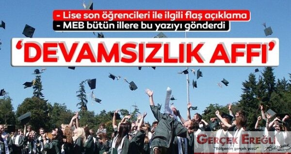 Öğrencilere devamsızlık affı geldi…