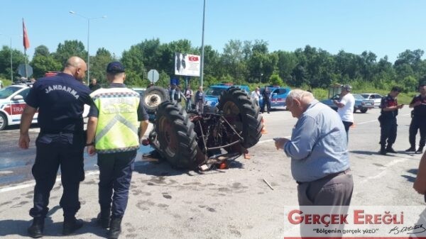 Traktörün altında kaldı…