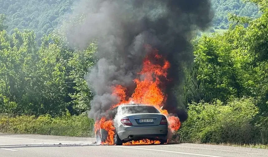 Kendini dışarı attı…