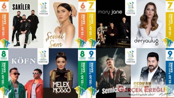 Festival sanatçıları belli oldu…