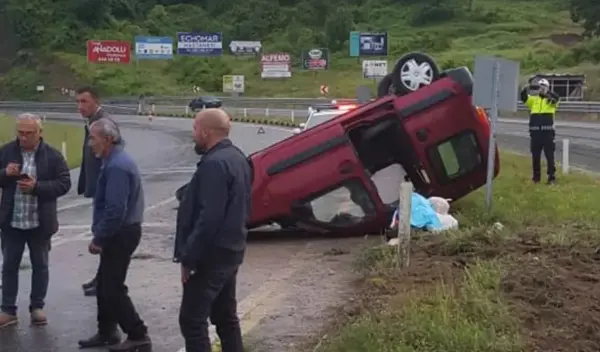 Zonguldak yolunda feci kaza 5 yaralı…