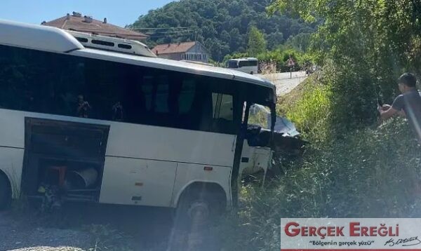 Servis yoldan çıktı…