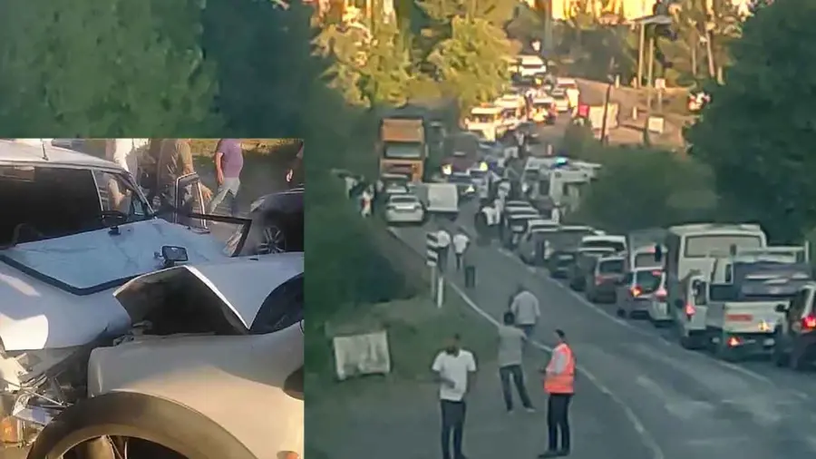 3 araç birbirine girdi…