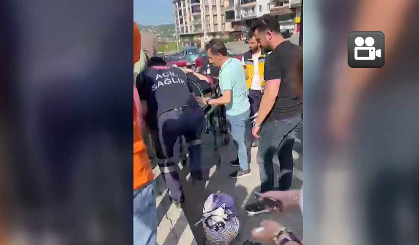 Halk otobüsü ile çarpıştı…