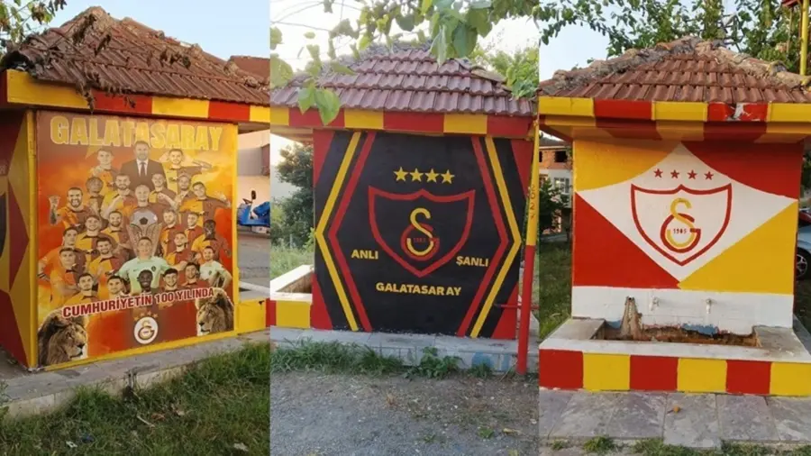 Ereğli’de Galatasaray’lı çeşme…