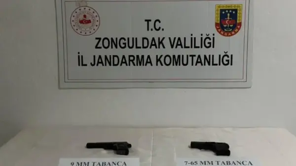 Ereğli’de ruhsatsız silah ele geçirildi…