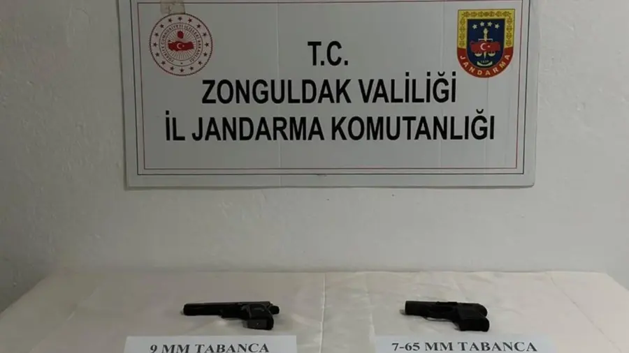 Ereğli’de ruhsatsız silah ele geçirildi…