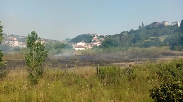 Anız yangını korkuttu…