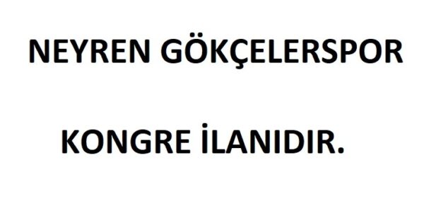 Kongre İlanıdır