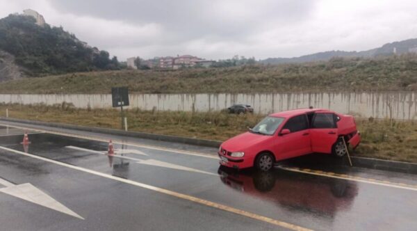 Bir anda hızını alamadı…