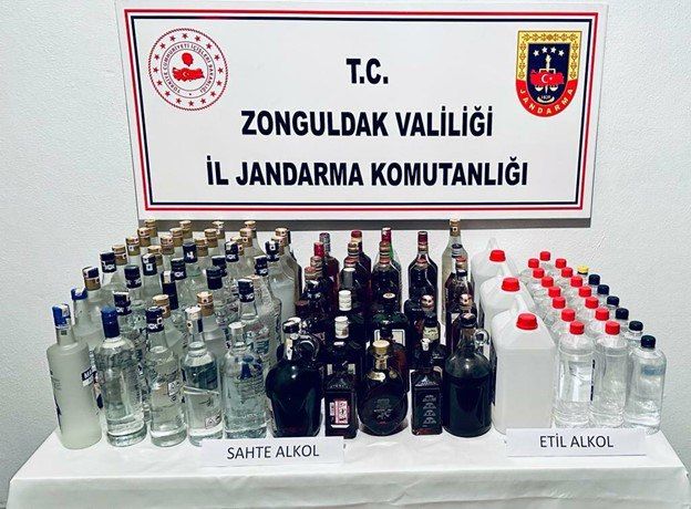 Çok sayıda sahte içki ele geçirildi…