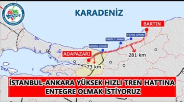 Hızlı tren hattına entegre olmak istiyoruz….