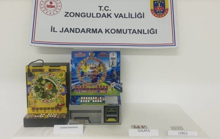 Alaplı’da kumar makinası ele geçirildi…