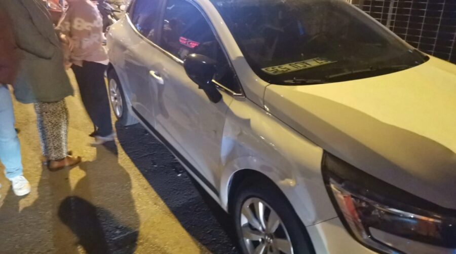 Araçlara çarparak durabildi…